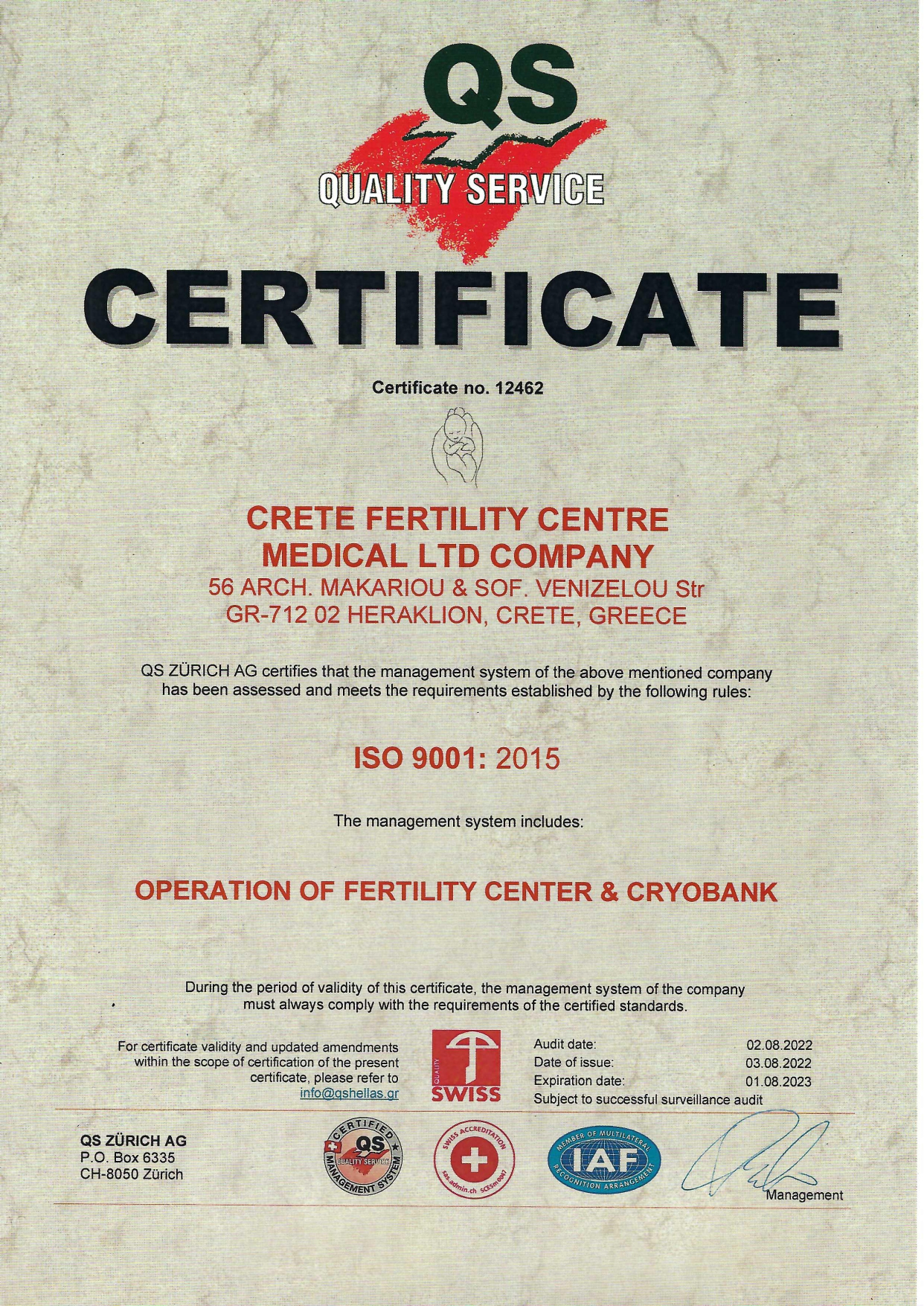 Crete-Fertility-Centre-iso-9001-en-2022 ISO-9001